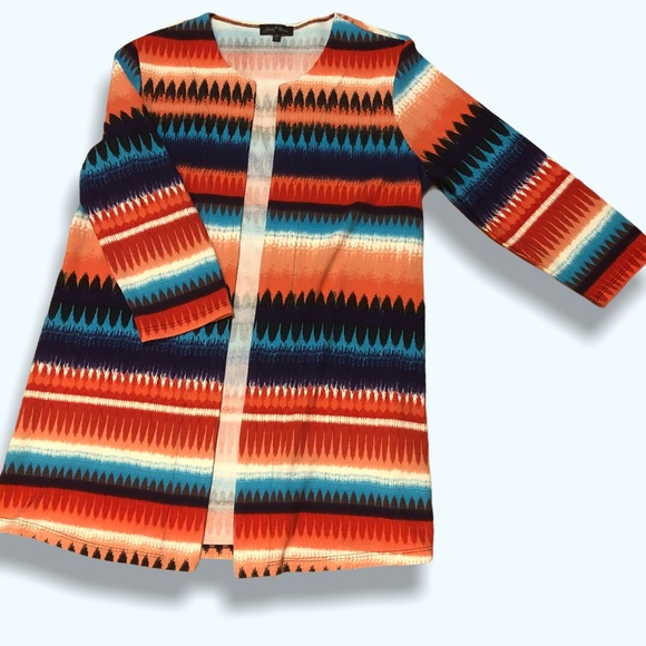 Slinky Brand Sweaters - Slinky Brand - Southwestern Duster - Sz Lg